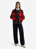 Plaid Applique Crew