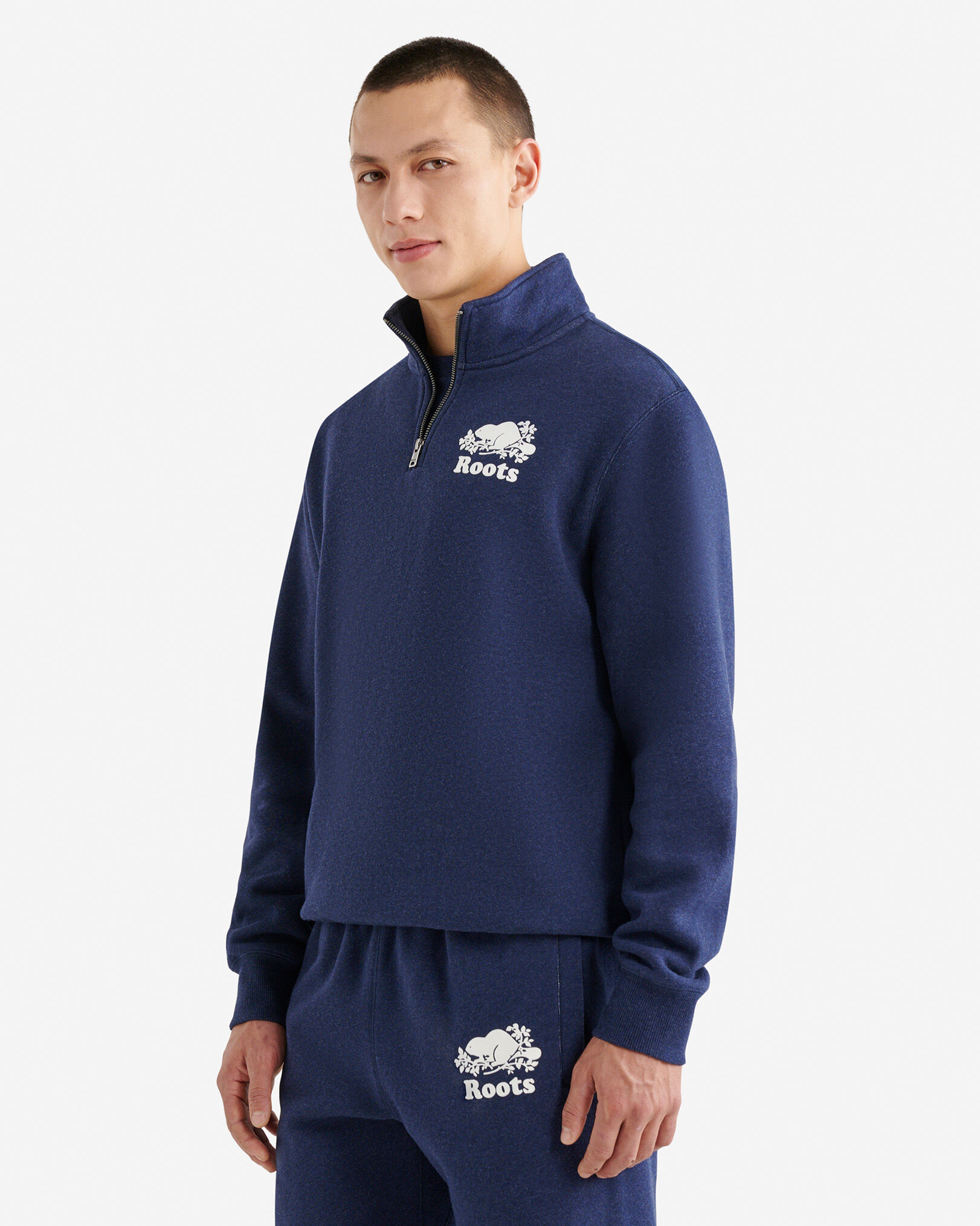 Organic Original Quarter Zip Stein | Roots