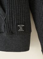 Stretch Waffle Long Sleeve Zip Hoodie