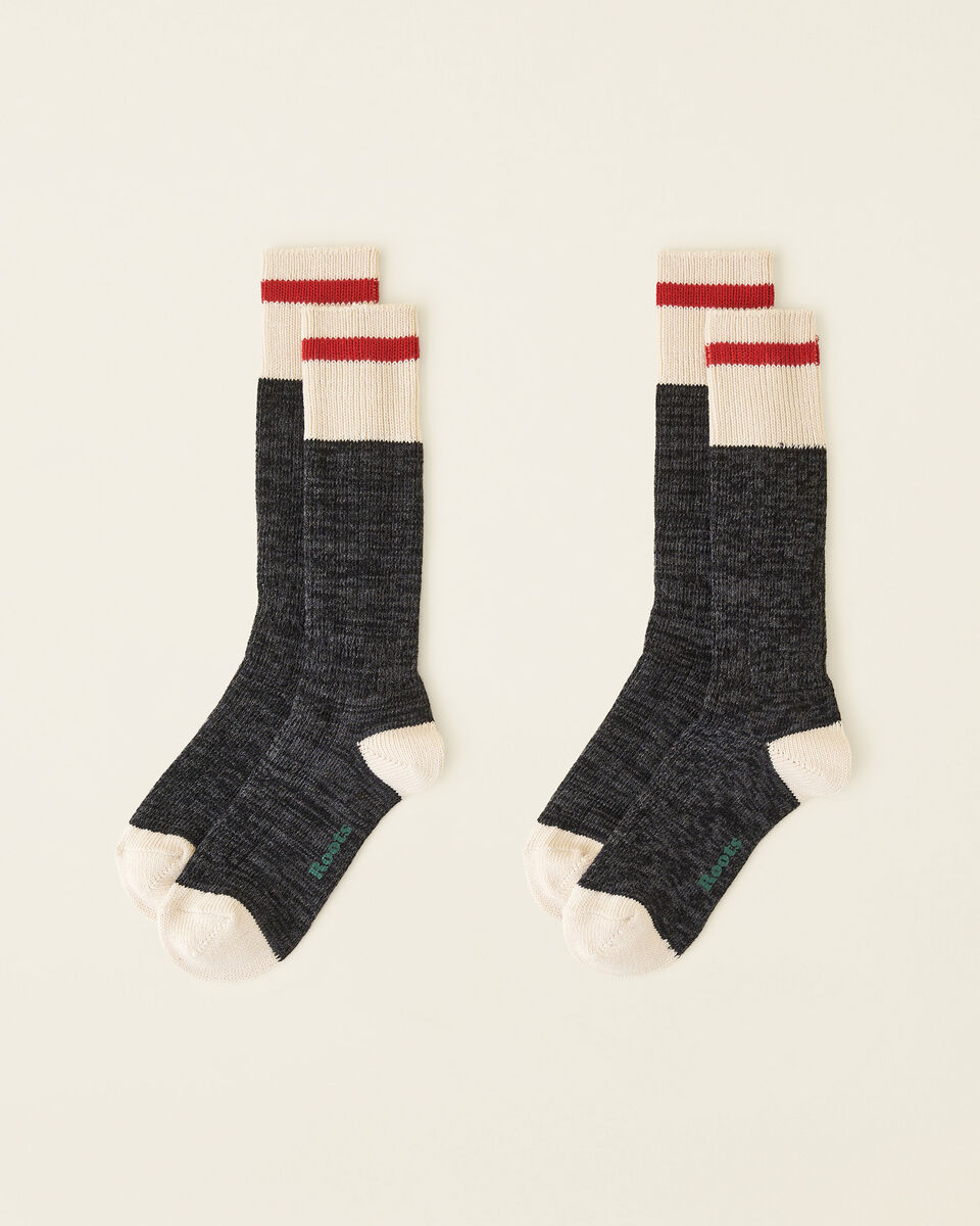 Adult Classic Cotton Cabin Sock 2 Pack