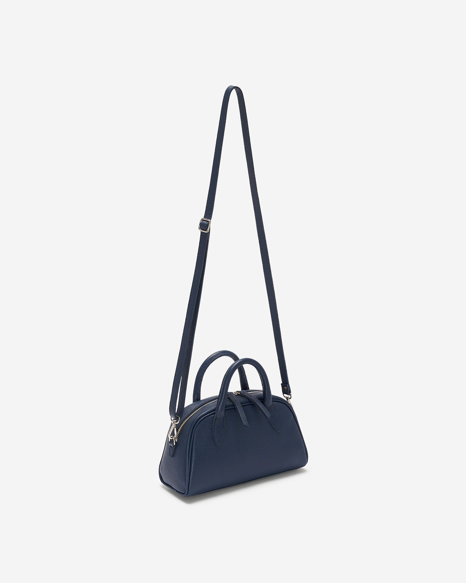 Mini sac à main style bowling en cuir Tribe