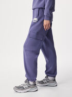 Pantalon cargo molletonn&eacute; en coton biologique Cooper