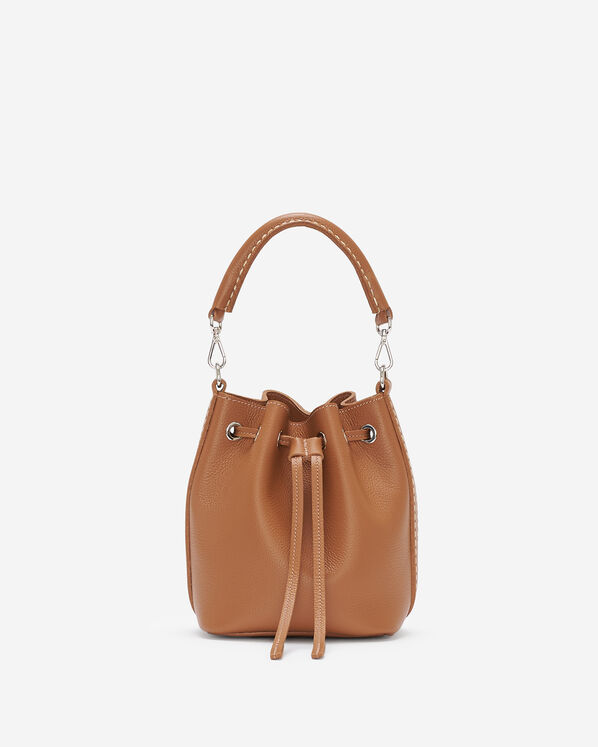 Mini sac seau 2.0 en cuir Cervino