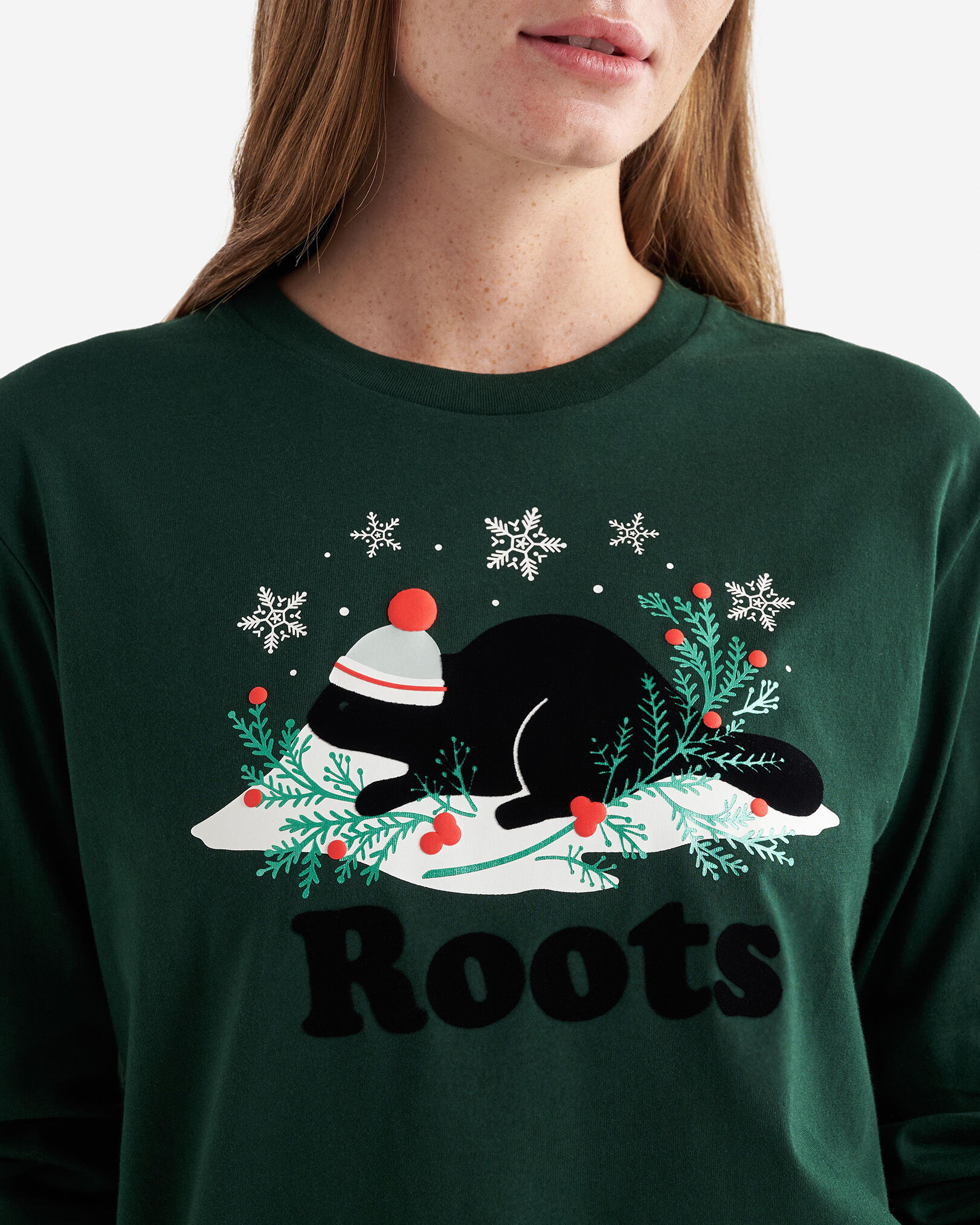 Womens Holiday Cooper Long Sleeve T-Shirt