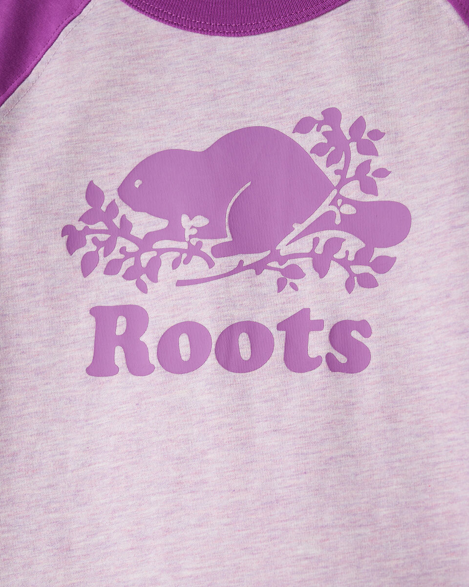T-shirt style baseball Cooper en coton bio pour tout-petits