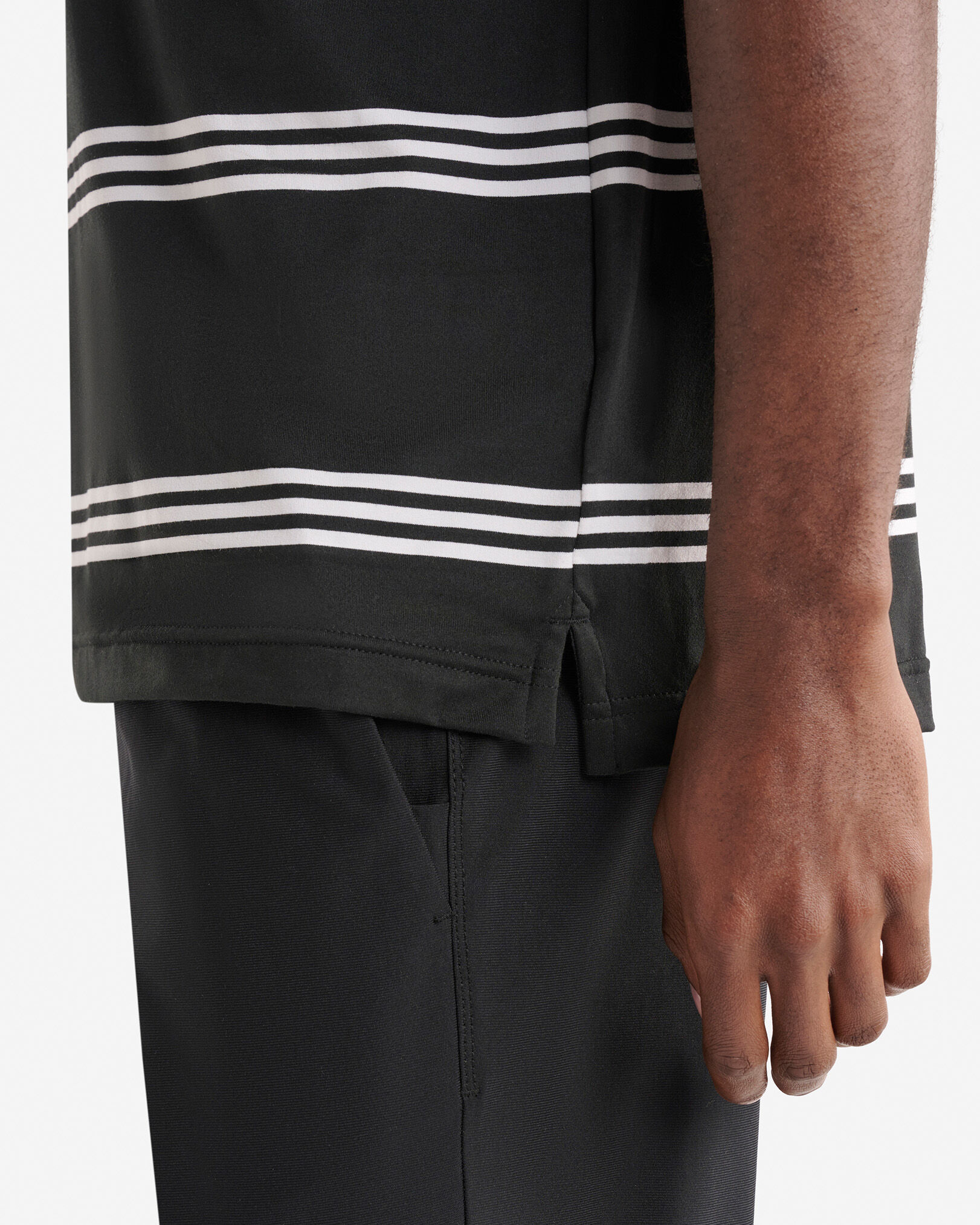 Renew Knit Striped Polo