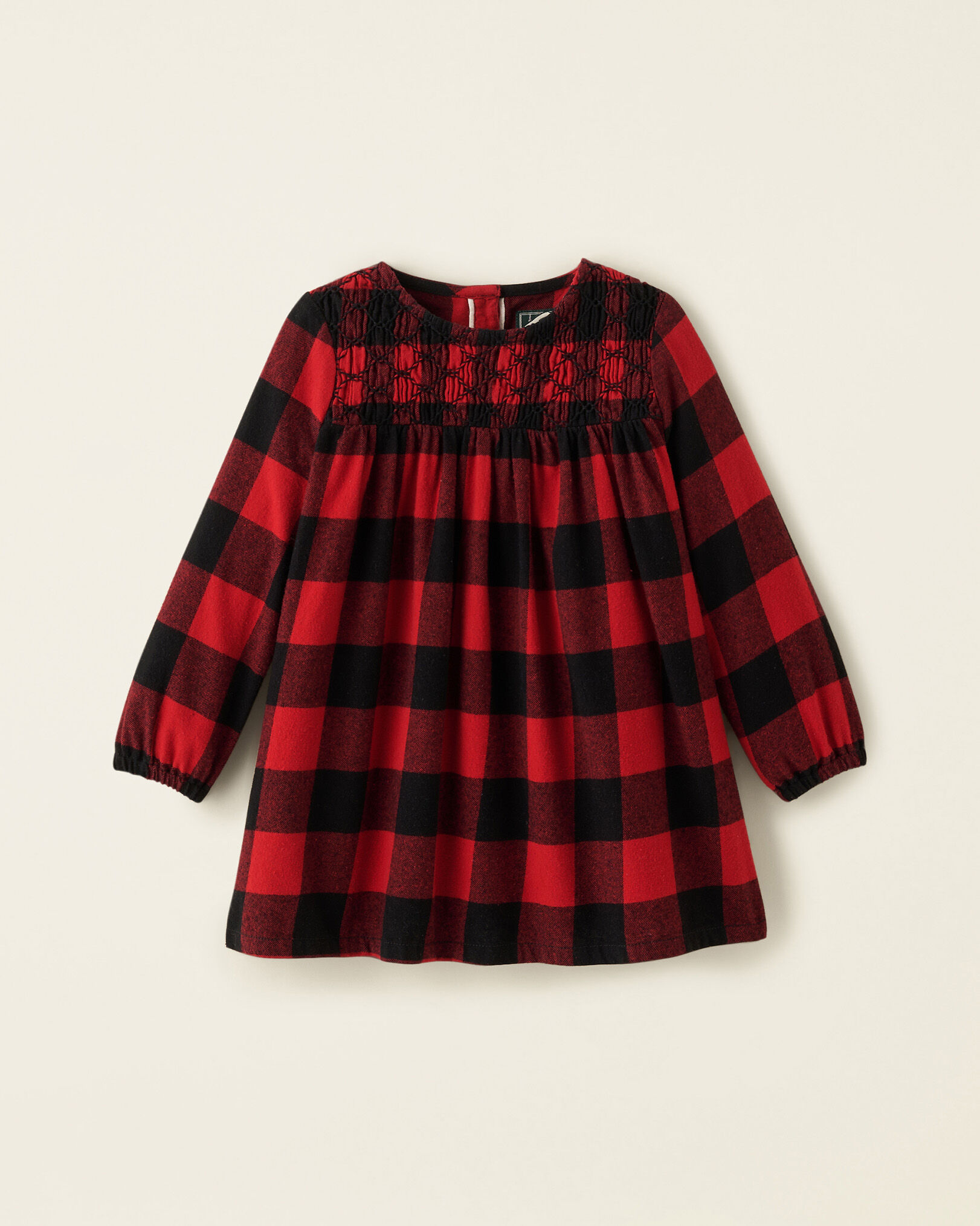 Toddler plaid dress top