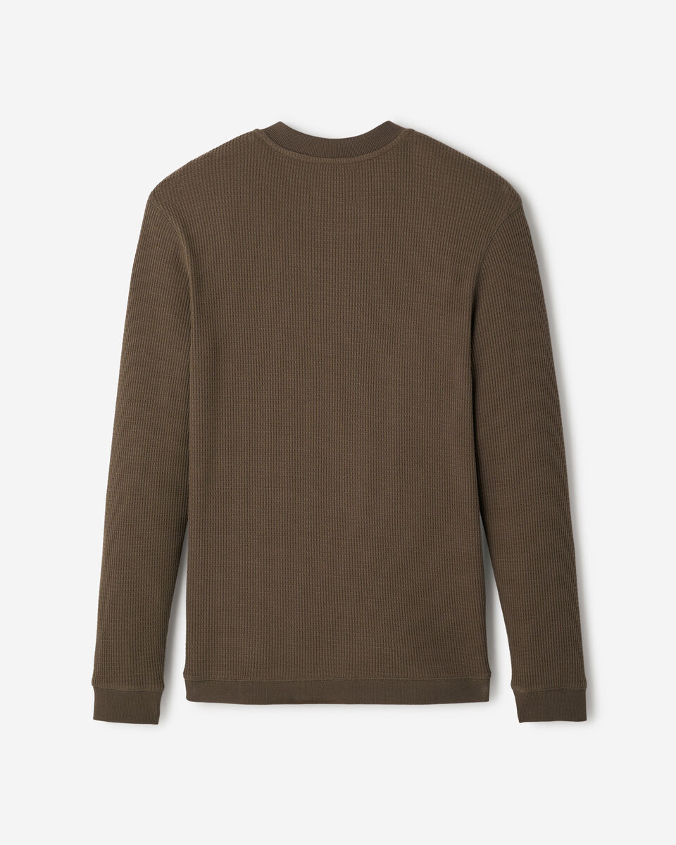 Waffle Long Sleeve Henley