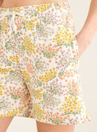 Floral Relaxed Sweatshort 6 Inch