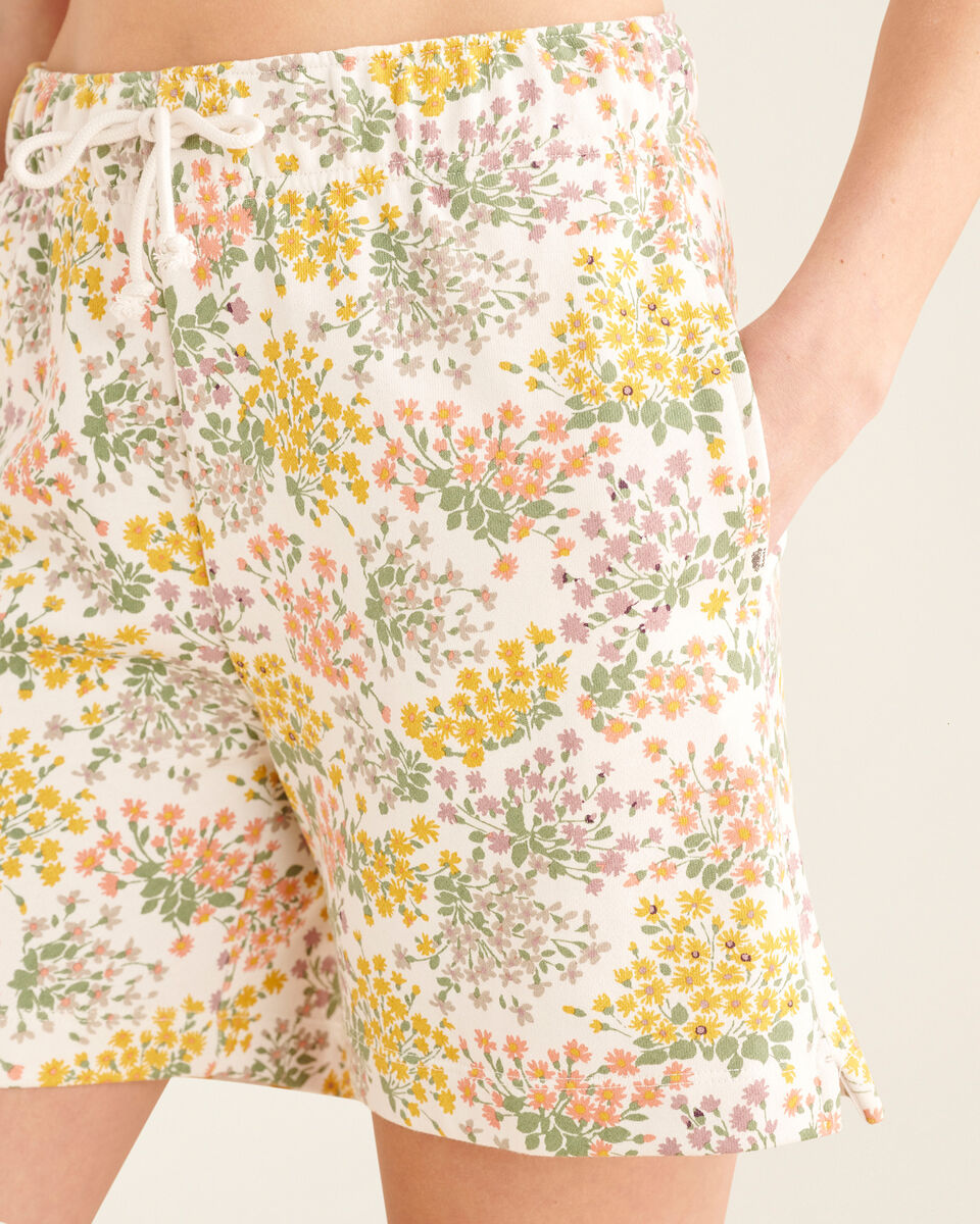 Floral Relaxed Sweatshort 6 Inch