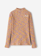 Girls Space Dye Mock Neck Top