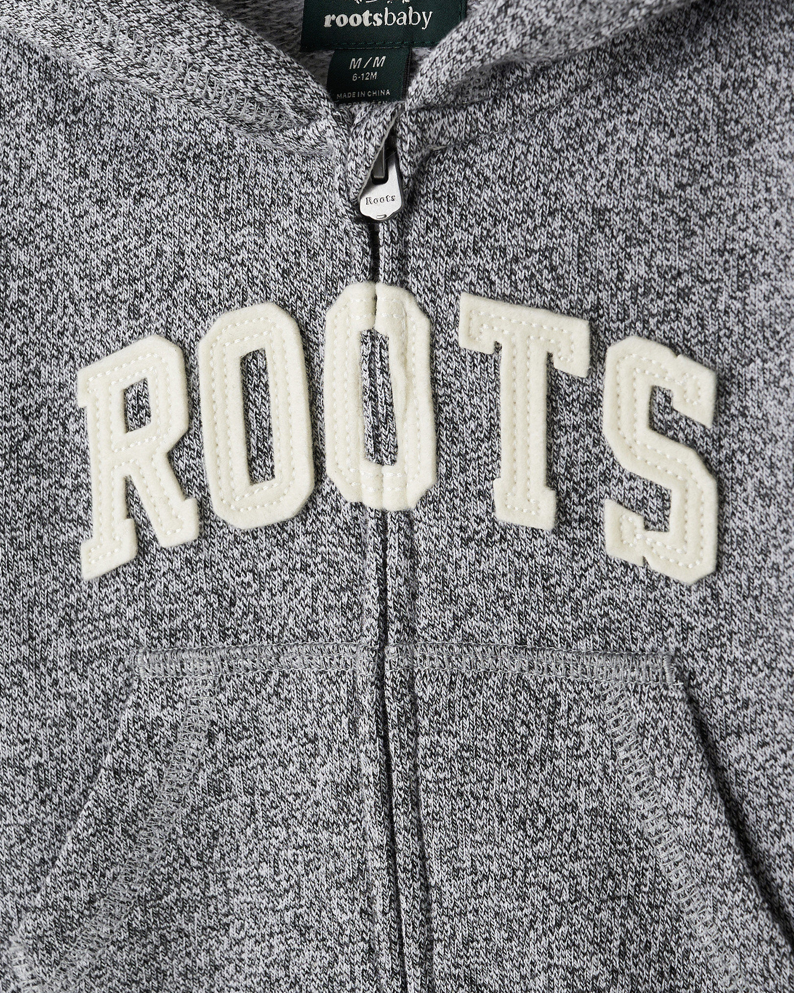 Baby Roots Applique Full Zip Hoodie