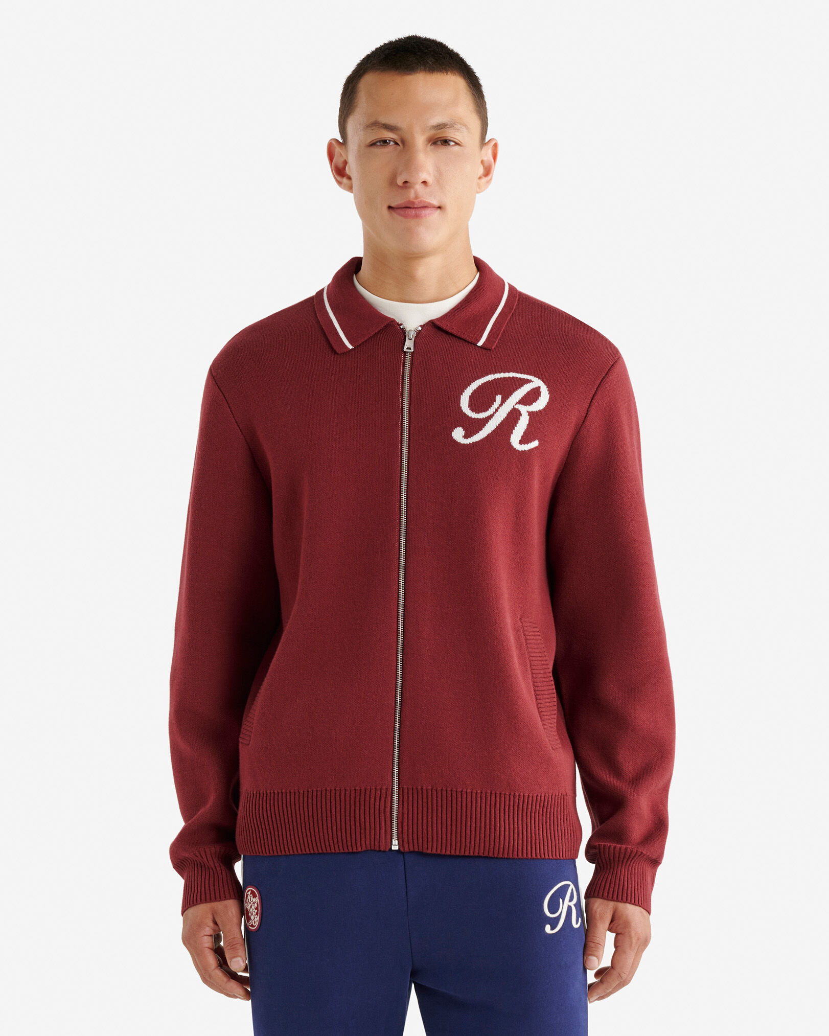 Robson Jacquard Zip Cardigan | Roots