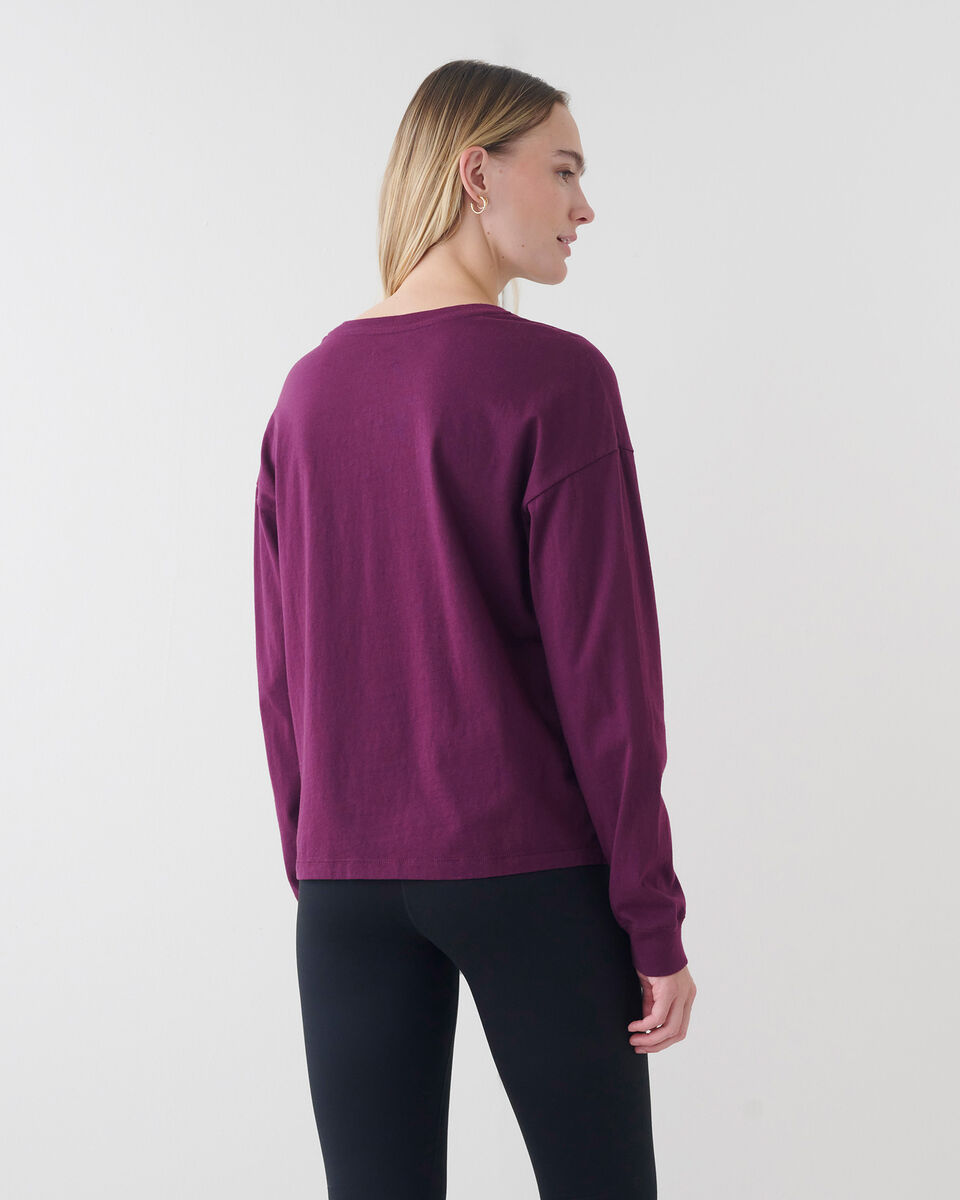 Womens Organic Cooper Beaver Long Sleeve T-shirt