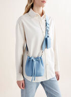 Mini sac seau en cuir Cervino