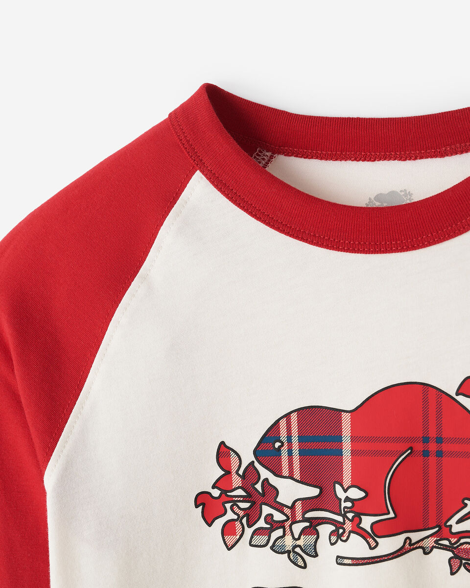 Kids Plaid Baseball T-Shirt