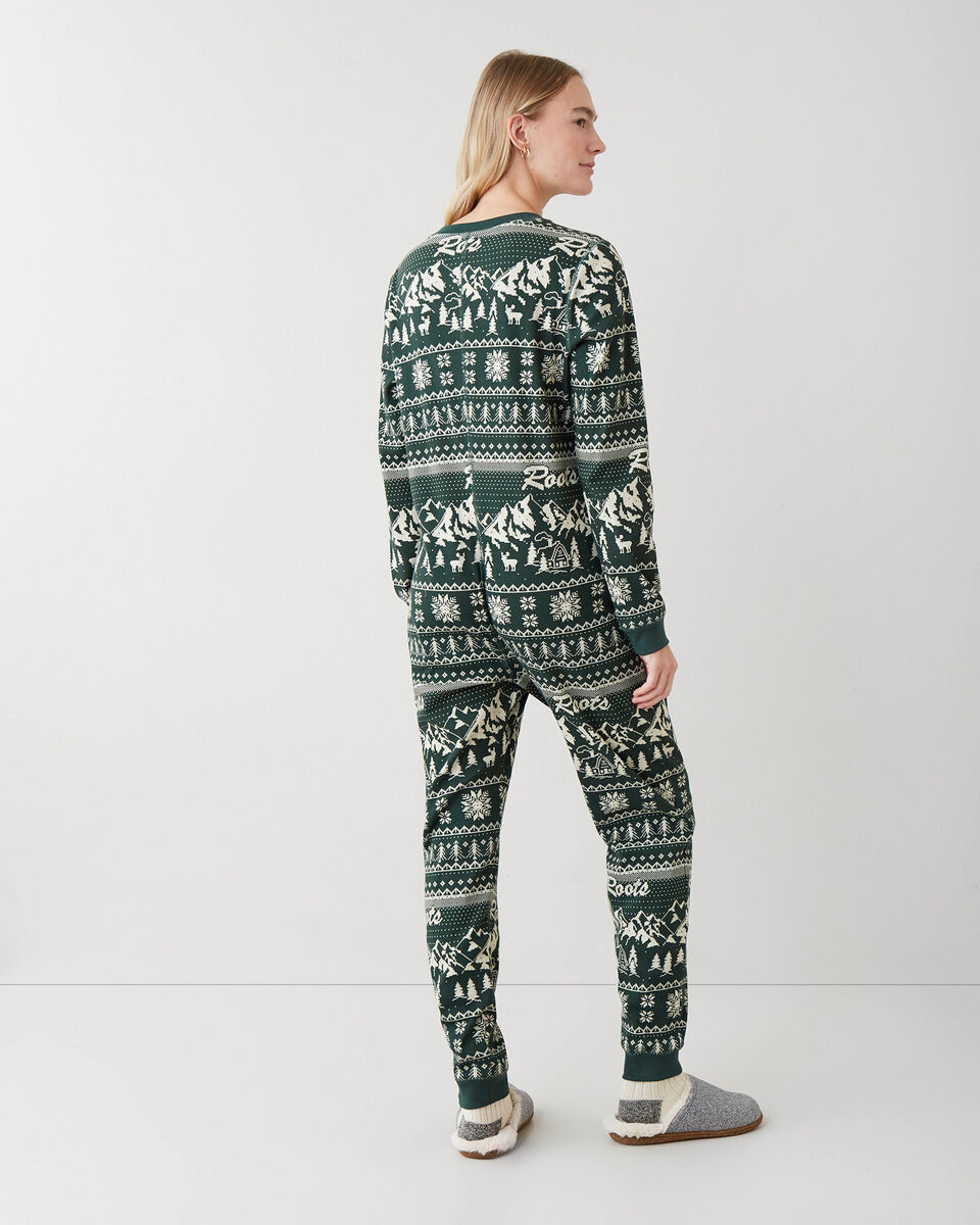 Roots Womens Winter Wonderland Pajama Onesie. 4