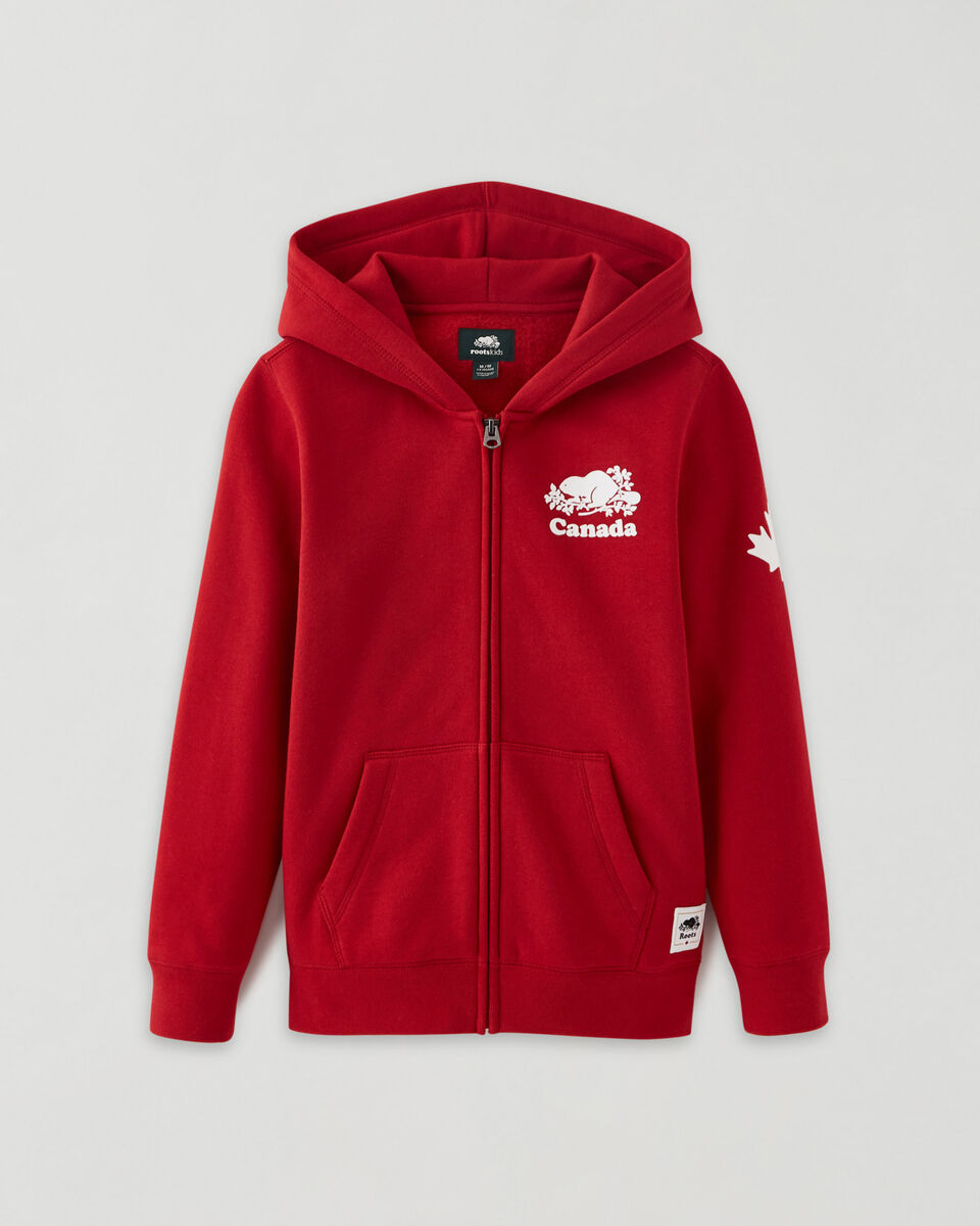 roots red hoodie