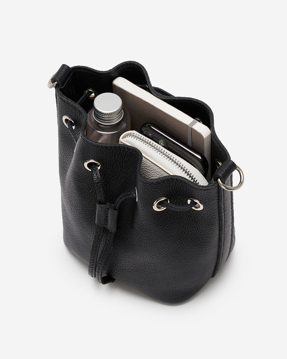 Mini sac seau 2.0 en cuir Cervino