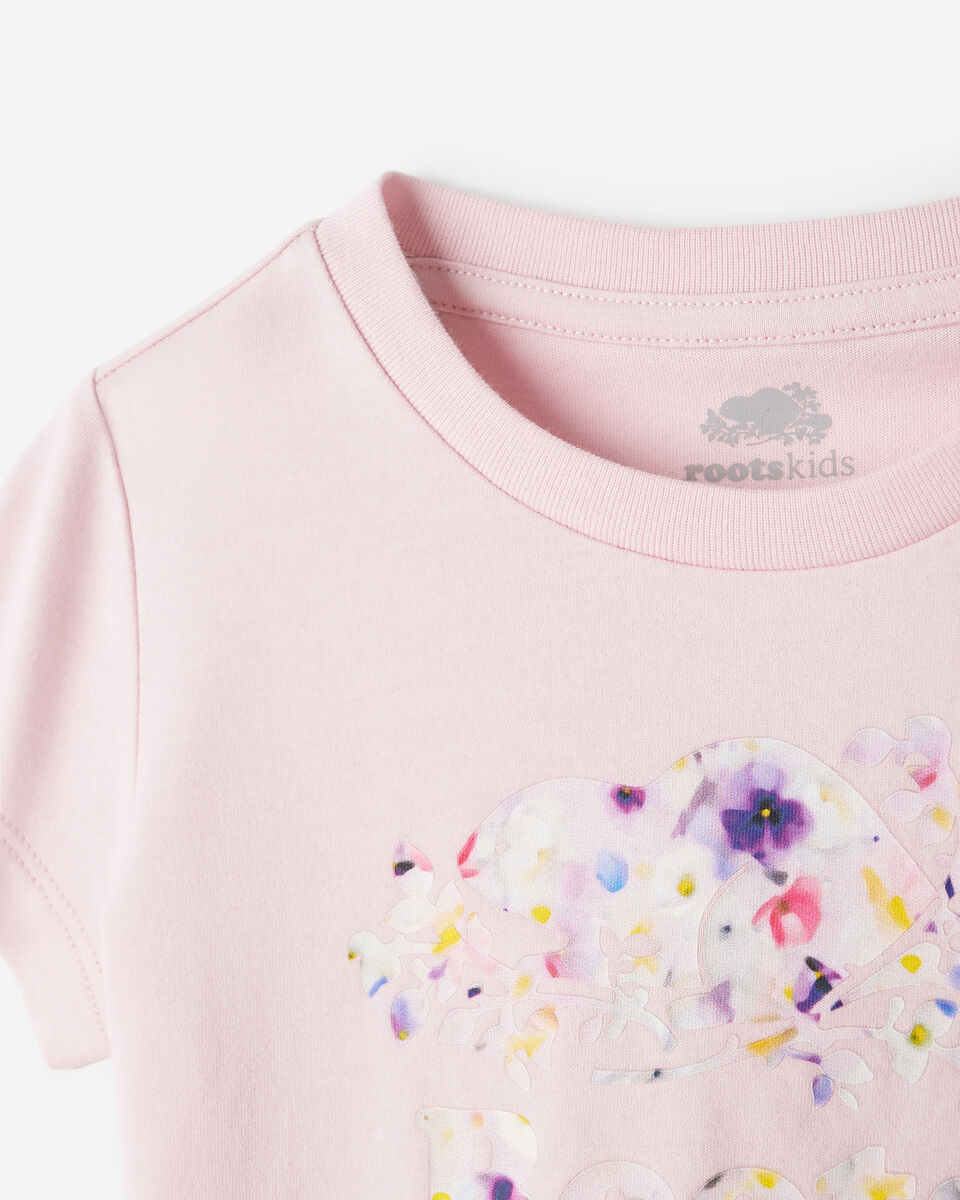 T-shirt ajust&eacute; &agrave; motif floral pour tout-petits