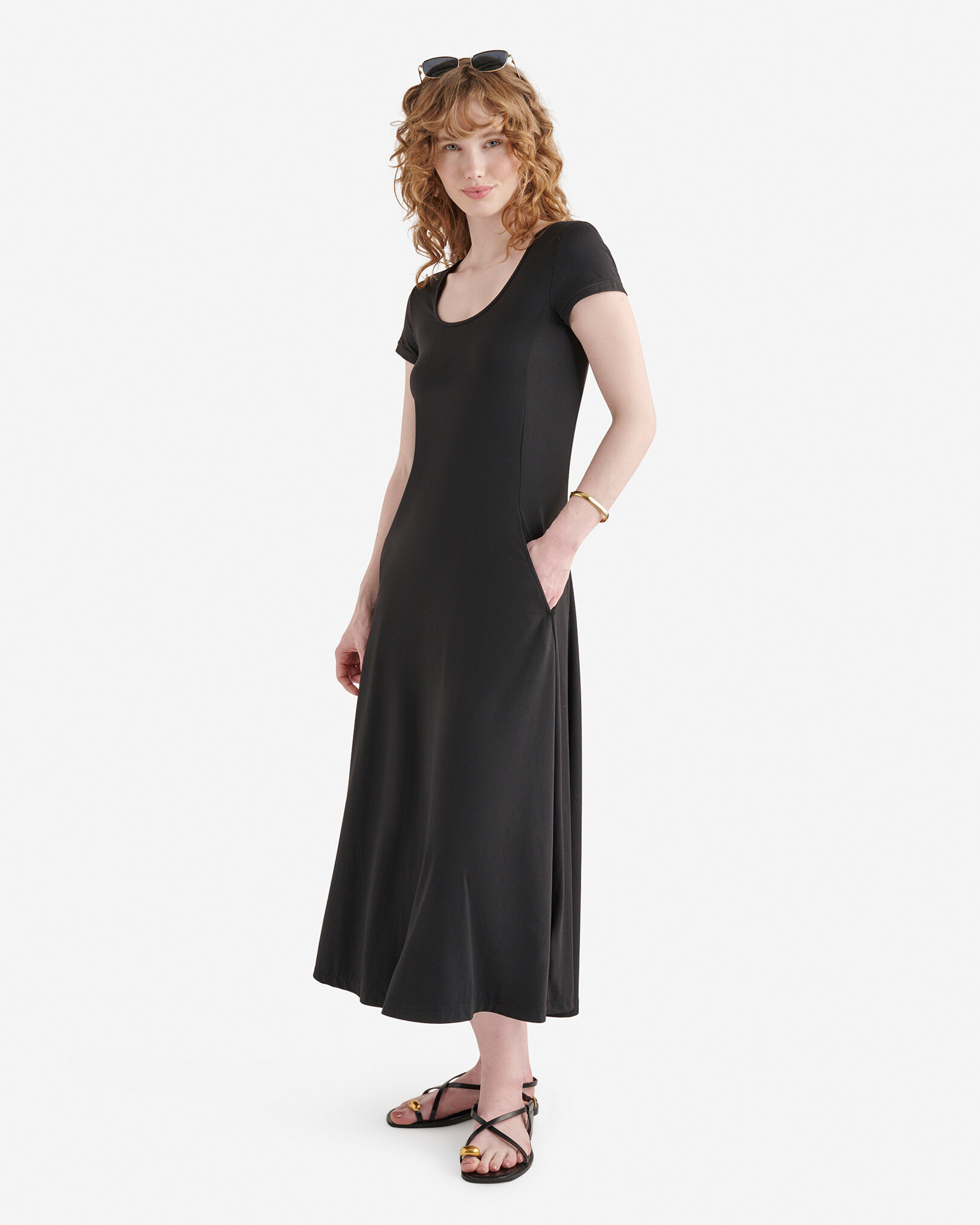 Renew Knit Short Sleeve Midi Dress