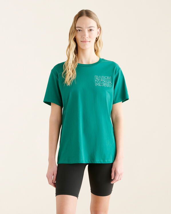 T-shirt avec broderie Roots pour femme