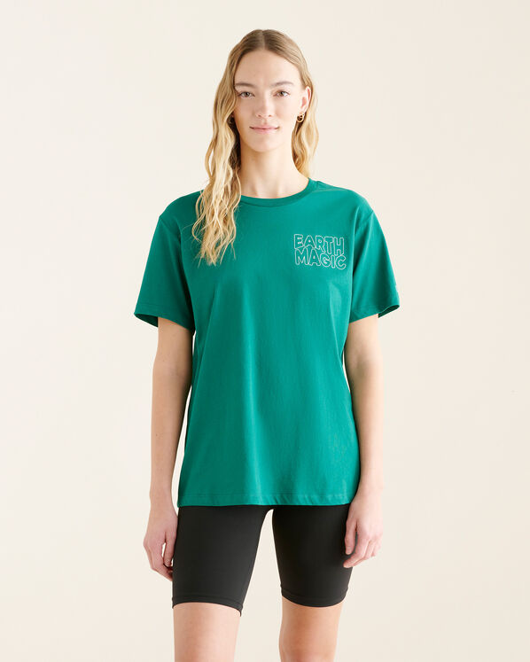 Womens Roots Embroidery T-shirt