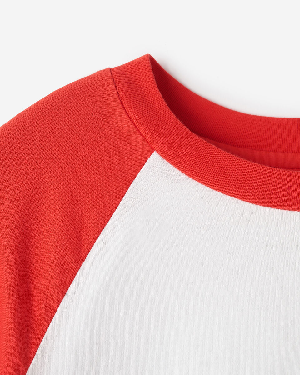 T-shirt style baseball Cooper en coton bio pour femme