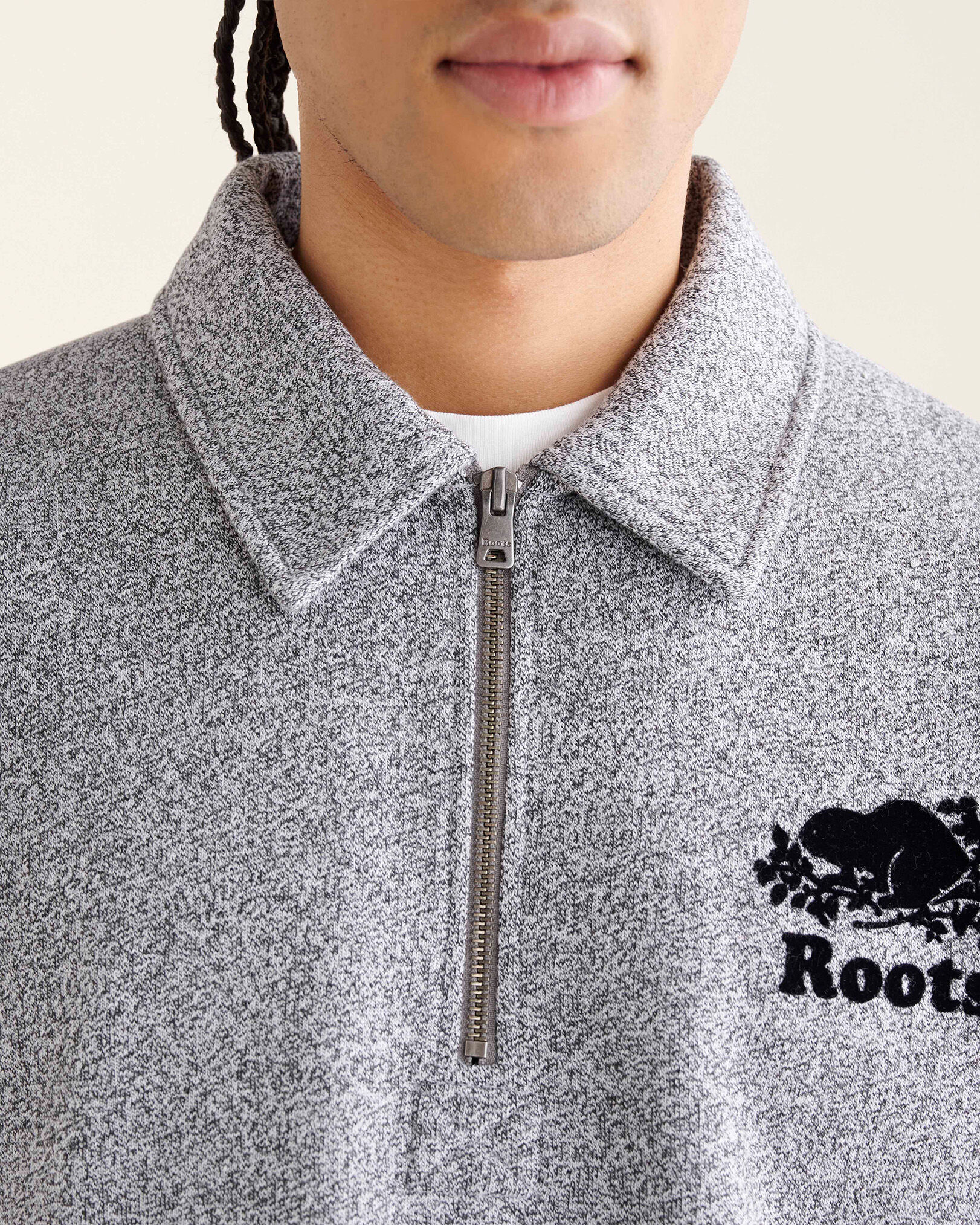 Half zip roots sweater store