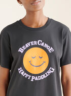 T-shirt Happy Paddling Beaver Canoe pour femme