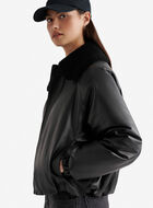 Leather Bubble Jacket