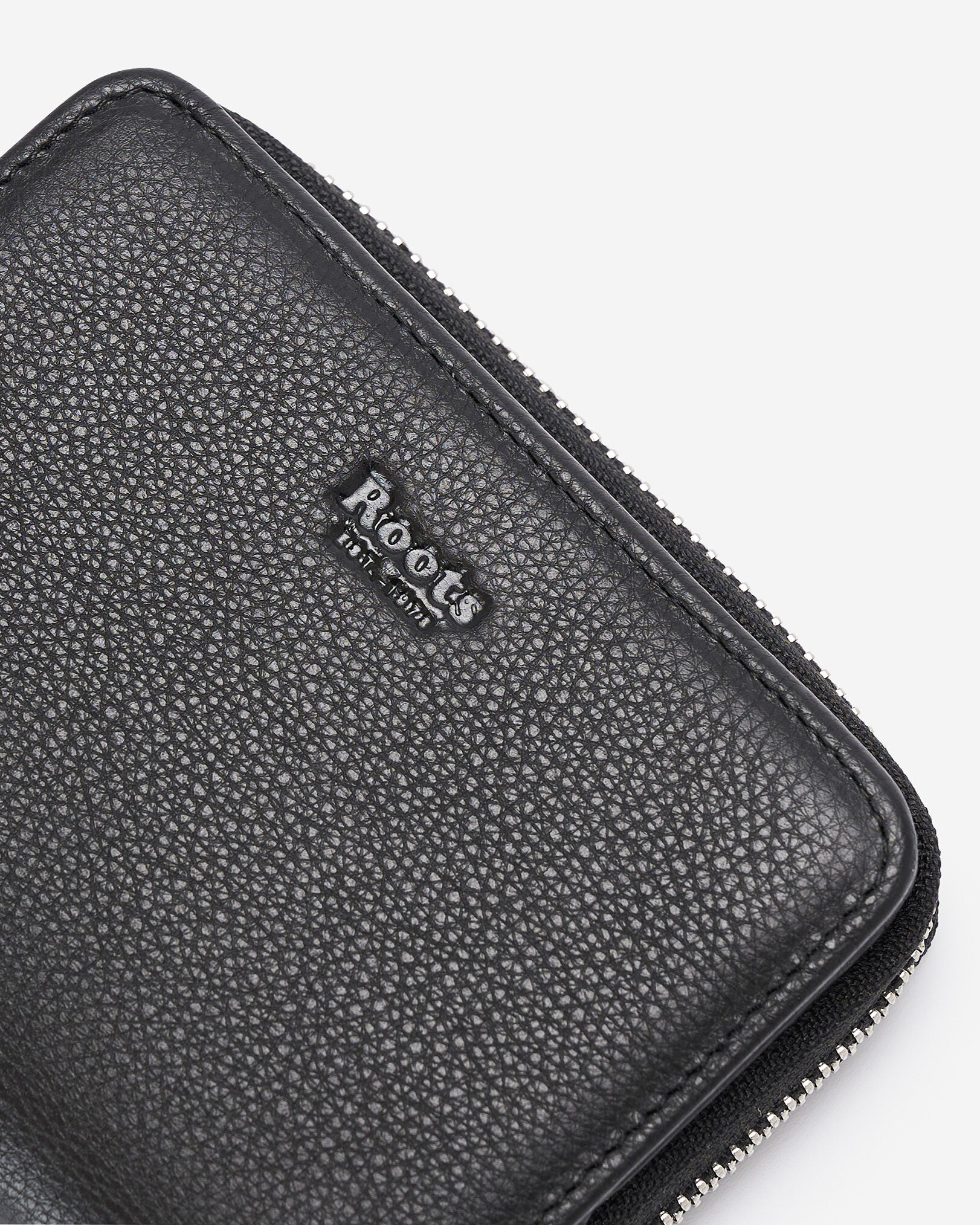 Petite pochette à glissière en cuir Prince