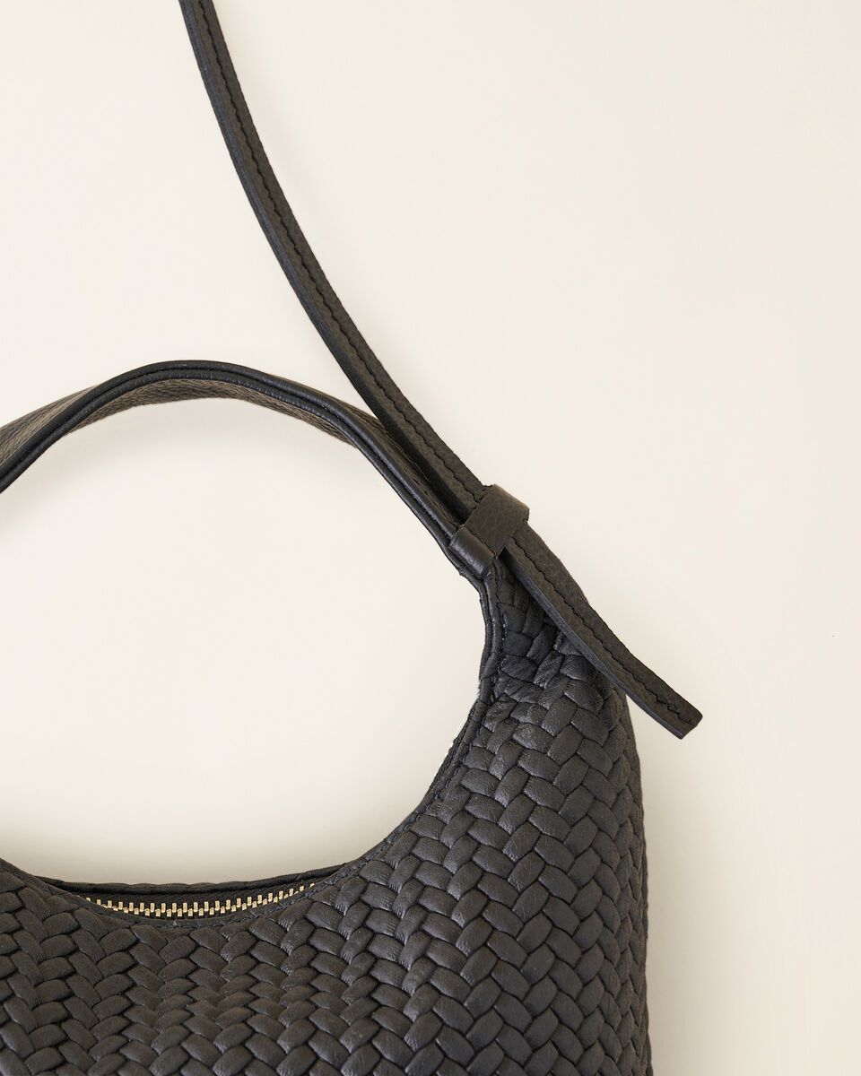 Mini sac Lola en cuir tressé