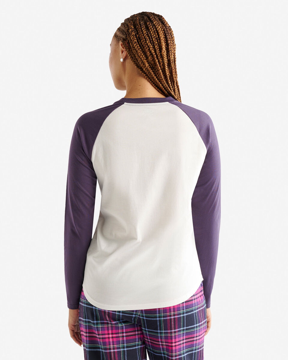 T-shirt manches longues à carreaux Inglenook pour femmes