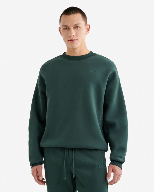 Chandail &agrave; col rond en molleton Nuage Coupe Un