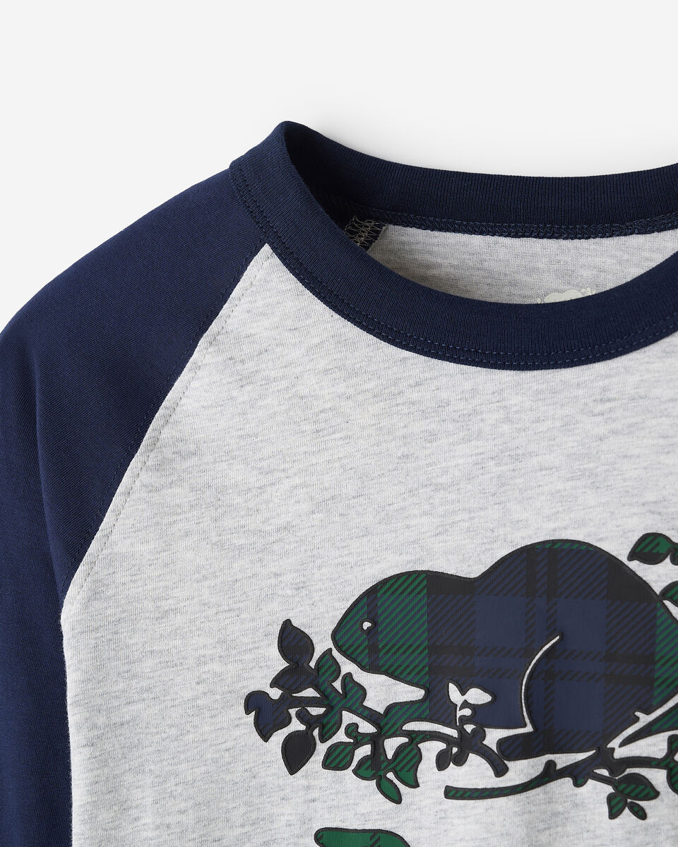 Kids Plaid Baseball T-Shirt