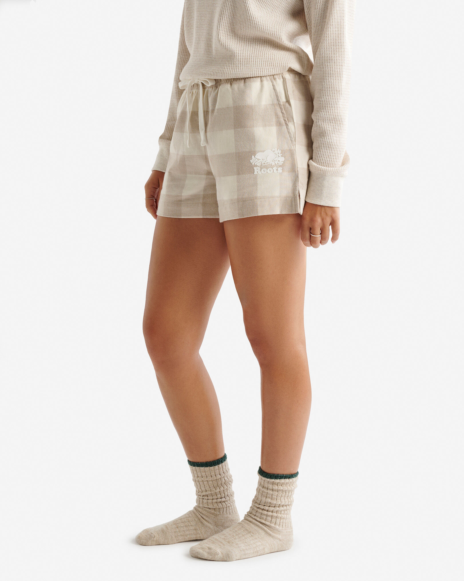 Womens Park Plaid Pajama Short