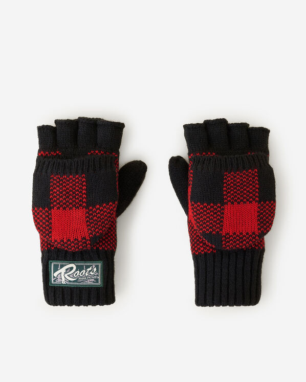 Kid Park Plaid Flip Mitt