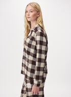 Chemise de pyjama &agrave; carreaux pour femme