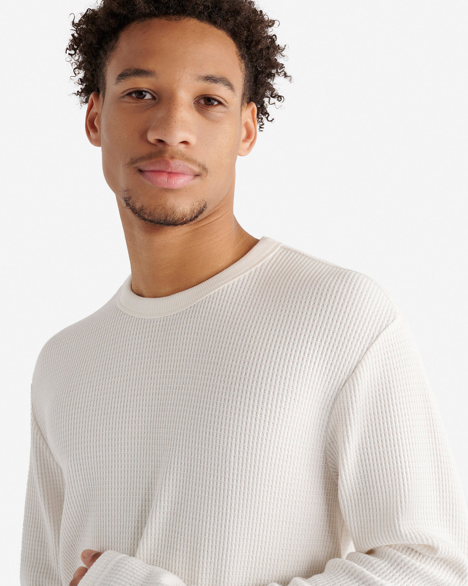 Waffle Long Sleeve Crew