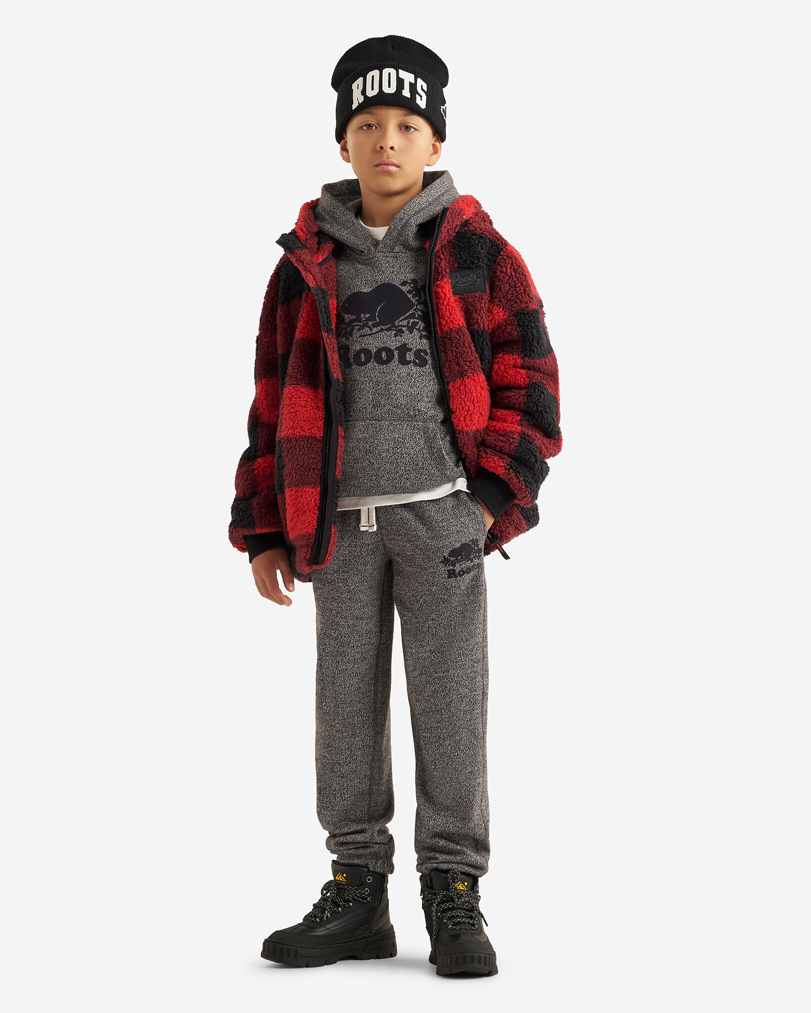 Kids Creekside Shearling Fleece Full Zip Hoodie