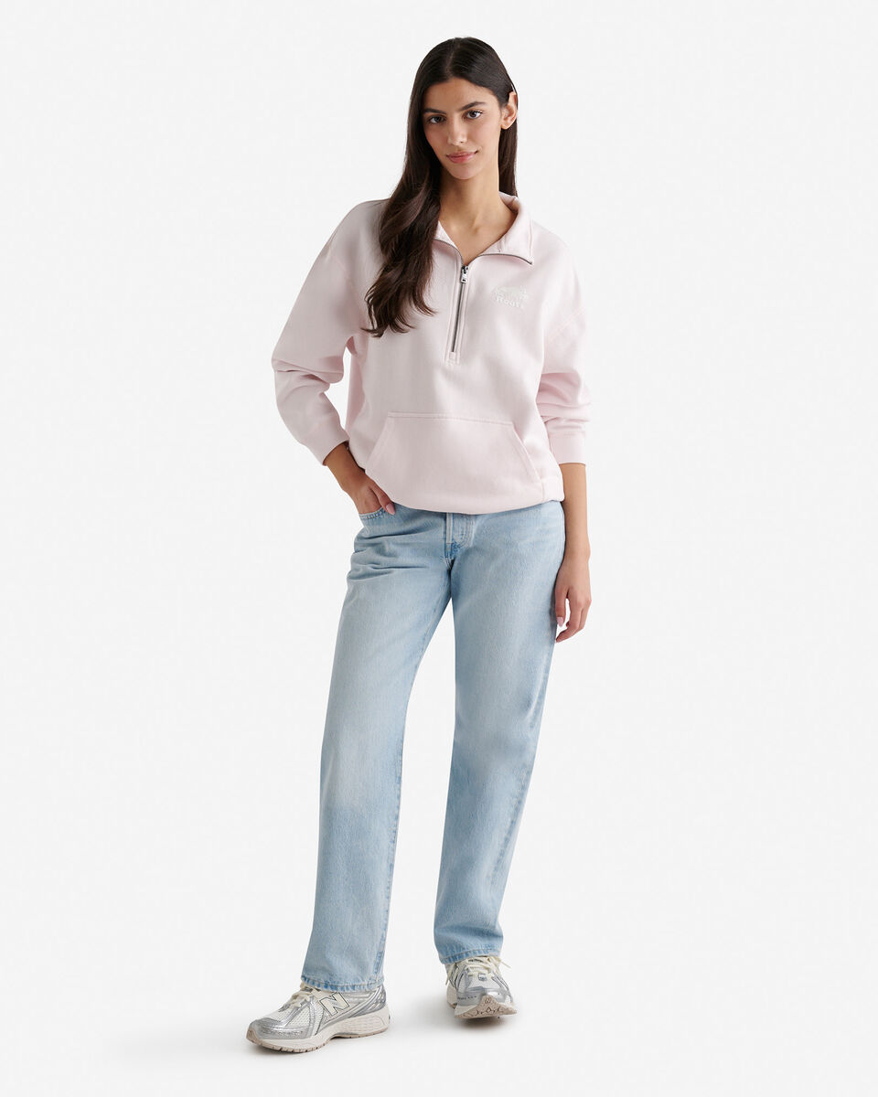 Organic Cooper Relaxed Half Zip Stein