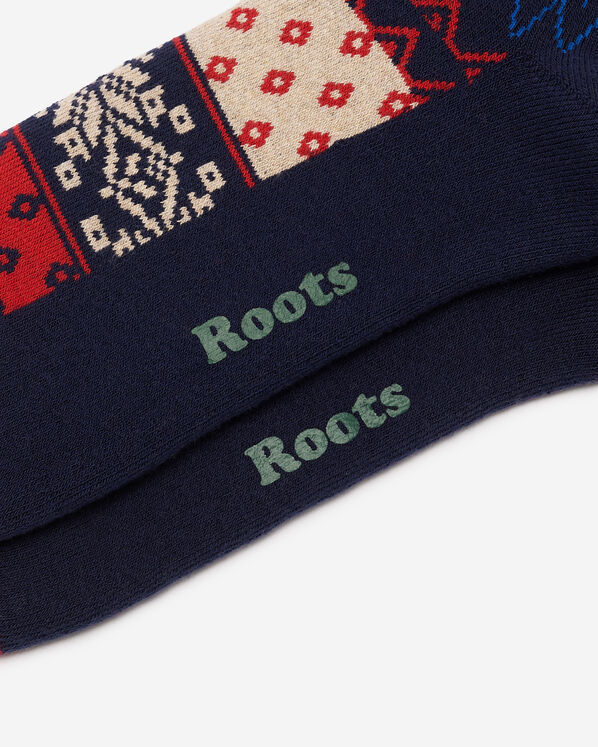 Adult Modern Fair Isle Boot Sock