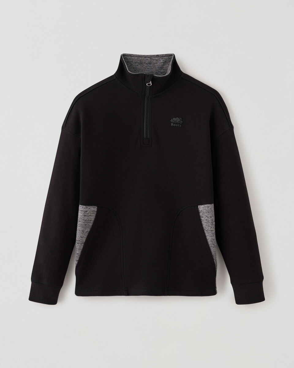 Boys Active Relaxed Half Zip Stein
