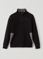 Boys Active Relaxed Half Zip Stein