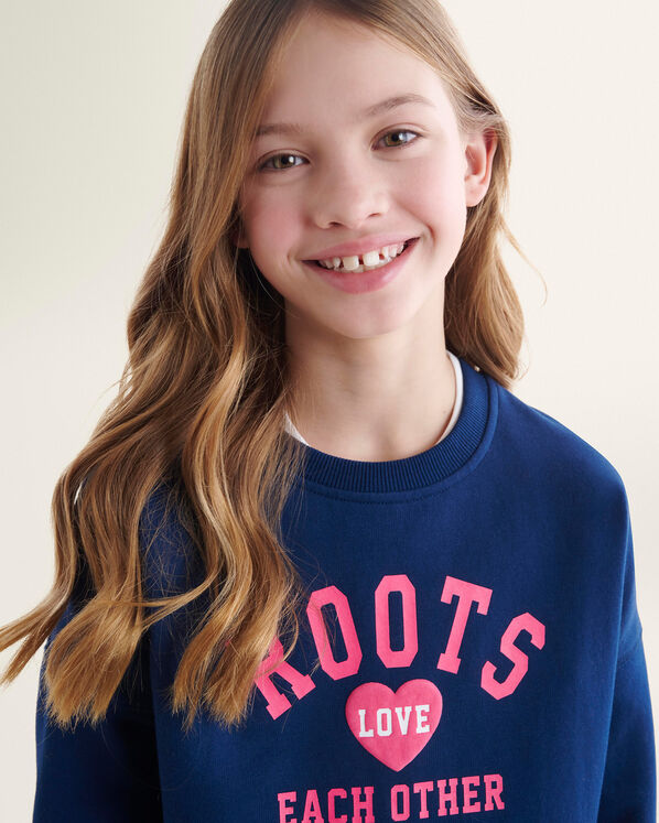 Girls Love Cozy Ruched Crew Sweatshirt
