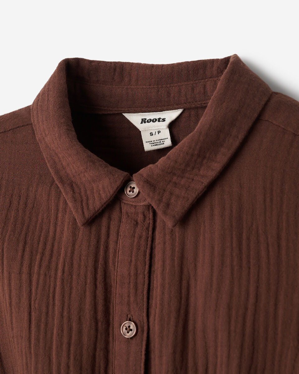 Robe chemise en gaze de coton Isla