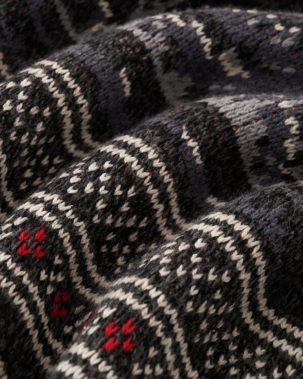 Cardigan-ch&acirc;le Cabane &agrave; motifs Fair Isle