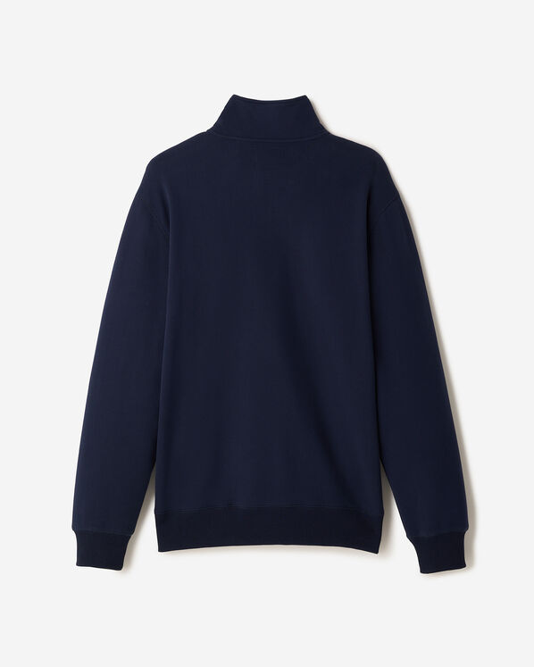 Plaid Applique Quarter Zip