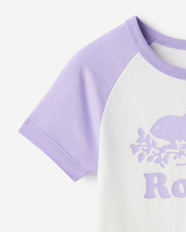 Baby Organic Cooper Baseball Short Sleeve Bodysuit